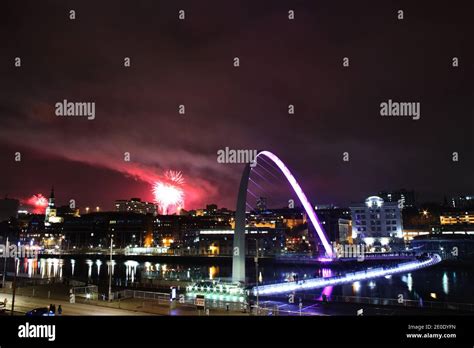 Newcastle tyne bridge fireworks hi-res stock photography and images - Alamy