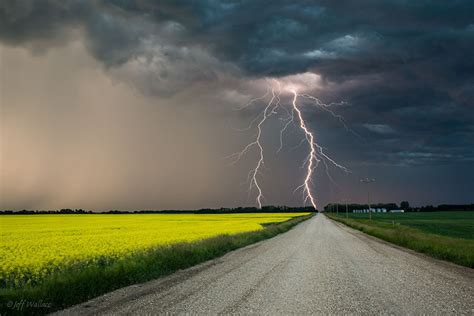 Picture Jeff Wallace Lightning Thundercloud Nature Roads Fields ...