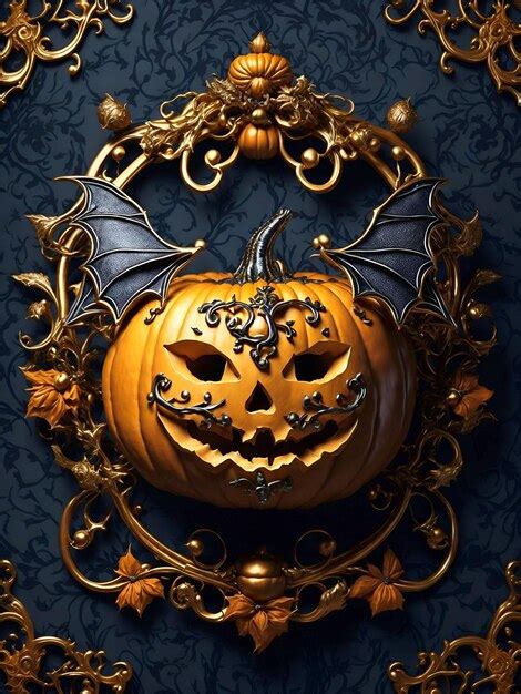 Premium Photo | Halloween pumpkin wallpaper