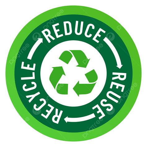 Cirkel Verminderen Hergebruik Recyclen Sticker Met Pictogram Symbool Vector, 3r, Sticker, Ga ...