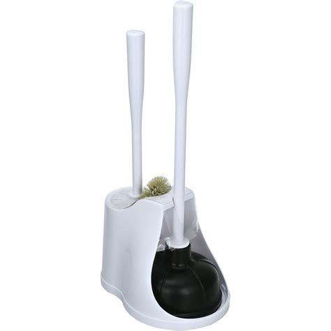 Mainstays 3-piece Plastic Toilet Set: Plunger, Brush and Storage Caddy - Walmart.com - Walmart.com