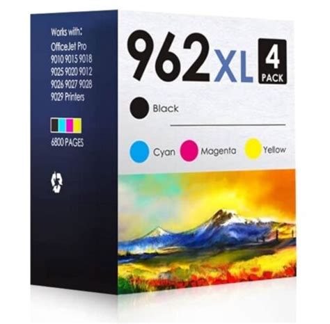 4PK Compatible 962XL Ink for HP OfficeJet Pro 9015e 9018e 9025e 9010e 9020e Lot | eBay