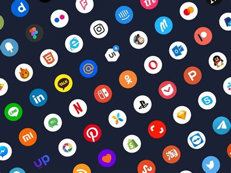 Free Social Media App Icons Illustration | Mockupden