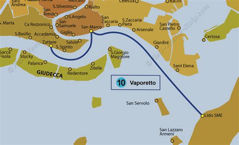 Water Bus Venice Vaporetto Ferry Line 10 ACTV