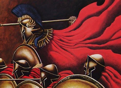 "The Battle at Thermopylae" detail. Acrylics on Illustration Board ...