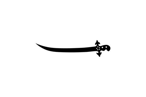 Arabic Sword Silhouette on the Flag of Saudi Arabia 1934 - 1938. Vector ...