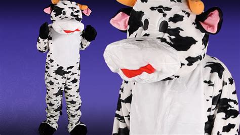 Mascot Cow Costume | Farm Animal Costume | Full Body Suit