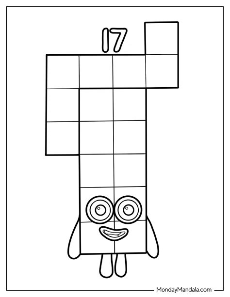 28 Numberblocks Coloring Pages (Free PDF Printables)