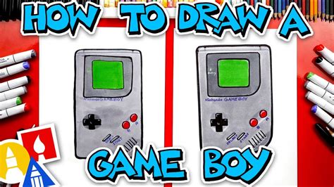 How To Draw A Game Boy - YouTube