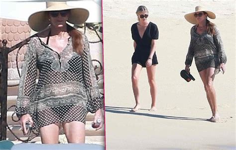 Caitlyn Jenner Wears Swimsuit On Beach Mexico Galpal Candis Cayne