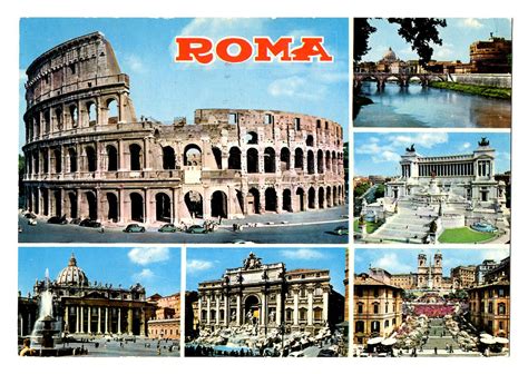 Rome 1967 - antique (relatively old, say) travel postcard