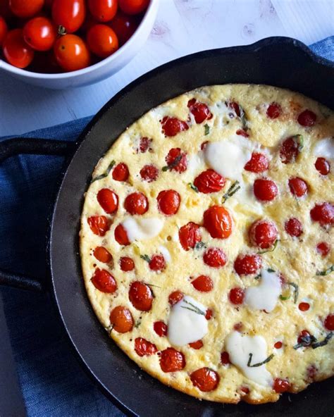 Cherry Tomato Frittata - Herbs & Flour