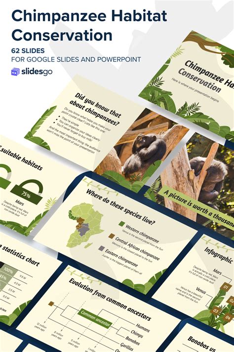 Chimpanzee Habitat Conservation | Google Slides & PowerPoint