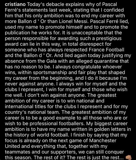 Ballon d'Or: Cristiano Ronaldo slams France Football editor for comments involving Lionel Messi