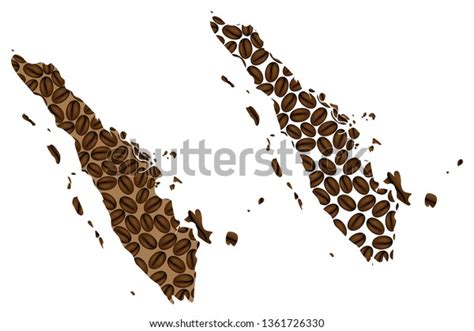 Sumatra Greater Sunda Islands Map Coffee Stock Vector (Royalty Free ...