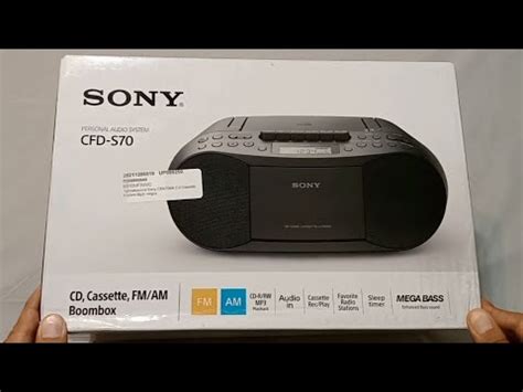 Sony Personal Audio System CFD-S70, Unboxing & Review - YouTube