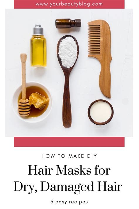 6 Easy DIY Hair Masks for Dry, Damaged Hair | Moisturizing hair mask ...