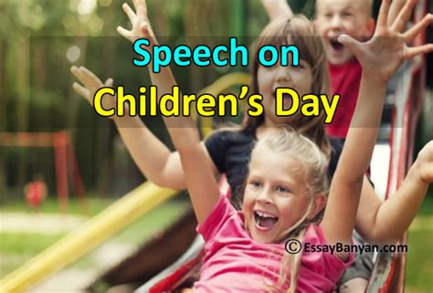 Short and Long Speech on Children’s Day for Students in Easy Words