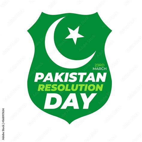 23rd March Pakistan Day Design Concept on Transparent Background Stock Illustration | Adobe Stock