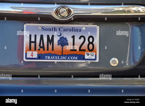 South Carolina state license plate on car Stock Photo - Alamy