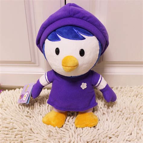 30cm Kawaii Hot Korea Pororo Plush Toys Pororo Purple Penguin Petty ...