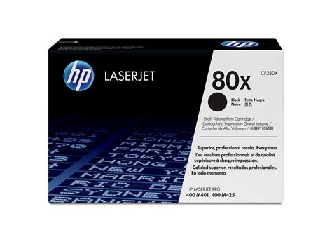 HP 80X (CF280X) Black High Yield Original LaserJet Toner Cartridge - HP ...