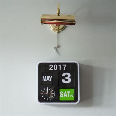 Karlsson Mini Flip Black Dial Casing Wall Clock White | eBay