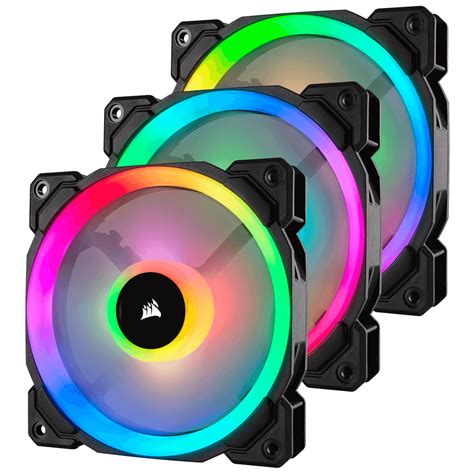 Corsair LL120 RGB 120mm Dual Light Loop RGB LED PWM Fan — 3 Fan Pack ...