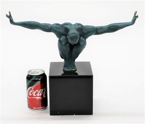 Olympic Man Arms Outstretched Athlete Swimmer Male Muscular Bronze ...