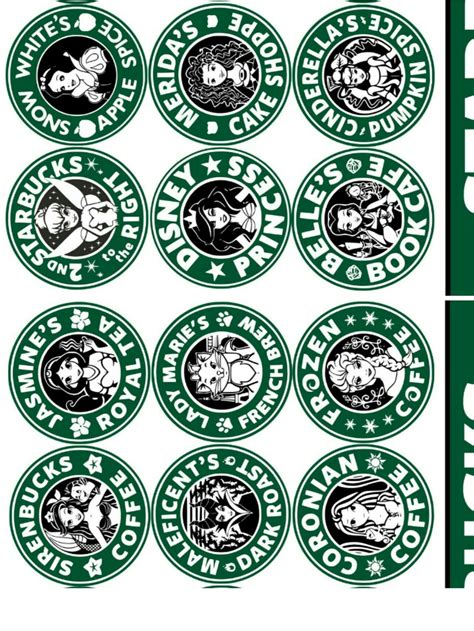 Printable Starbucks Stickers - Printable Templates