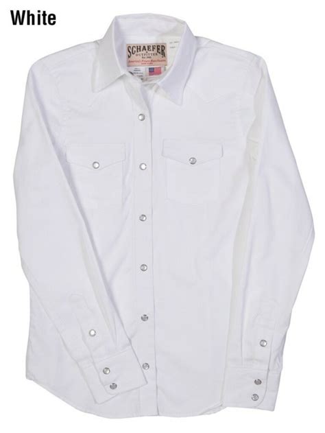 Schaefer Outfitters Blouse White 2040 Ladies Prairie Blouse