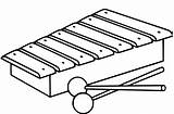 Xylophone Coloring Drawing Clipart Easy Cliparts Clip Paintingvalley  sketch template