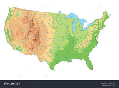 3,803 Us Physical Map Images, Stock Photos, 3D objects, & Vectors | Shutterstock