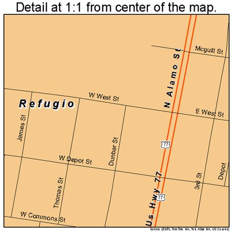 Refugio Texas Street Map 4861436