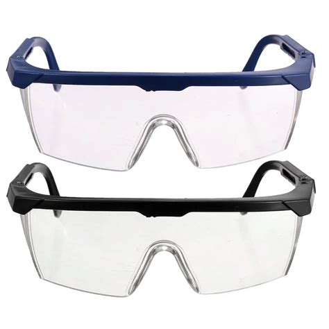 2pcs 2 Frame Colors High Quality NEW Safety Goggles Safety Glasses Eye Protection PPE Specs ...