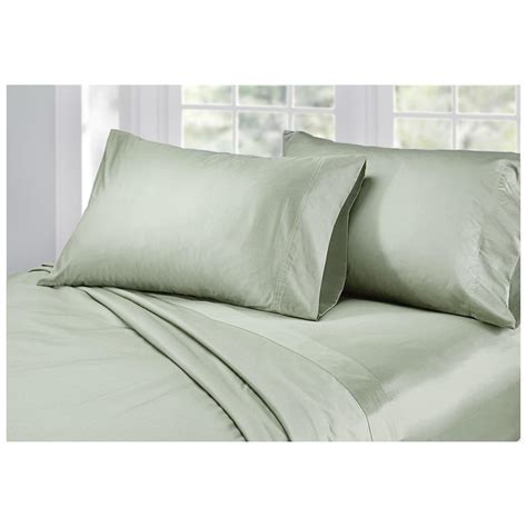 600 Thread Count Woven Egyptian Cotton Queen Size Sheet Set - 589950, Sheets at Sportsman's Guide