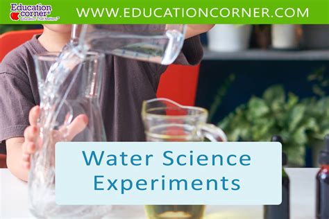 37 Water Science Experiments: Fun & Easy - Education Corner