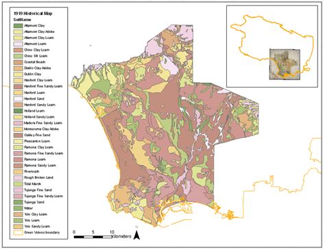 Manually digitized vector polygon representation of the 1919 USDA... | Download Scientific Diagram