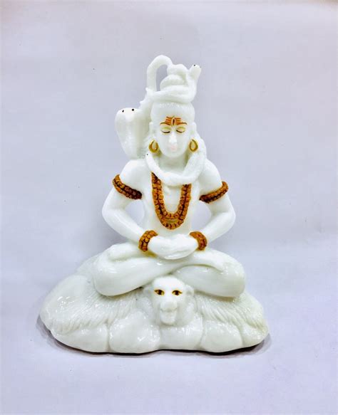 Polyresin WHITE,BROWN Shiv Shankar Statue at Rs 6504/piece in Indore | ID: 17069454530