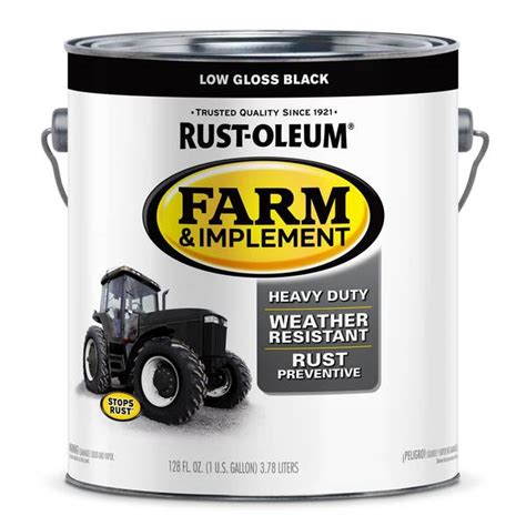 Rust-Oleum Farm & Implement Rust-Resistant Low Gloss Black Paint ...