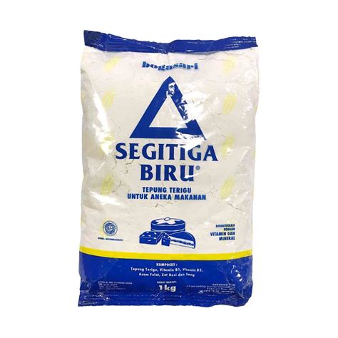 Jual Tepung Terigu Merk/Cap Segitiga Biru 1KG Bogasari - Terigu ...