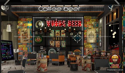 Mô hình thiết kế quán Cafe Beer đẹp cực Chất, cuốn hút giới Trẻ