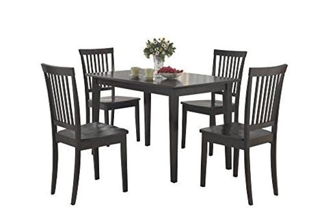 COASTER FINE FURNITURE CO- 5 Pc Dining Set, Cappuccino Wood | Small kitchen table sets, Kitchen ...
