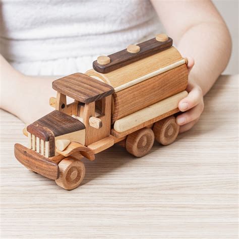 Personalized Wooden Toy Milk Truck / Handmade / 9 x | Etsy