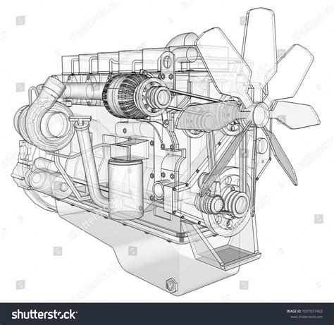 4,241 imágenes de Diesel engine drawing - Imágenes, fotos y vectores de stock | Shutterstock