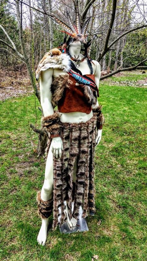 Primitive Costume Shaman Barbarian Raccoon Fur Fur Skirt - Etsy Canada