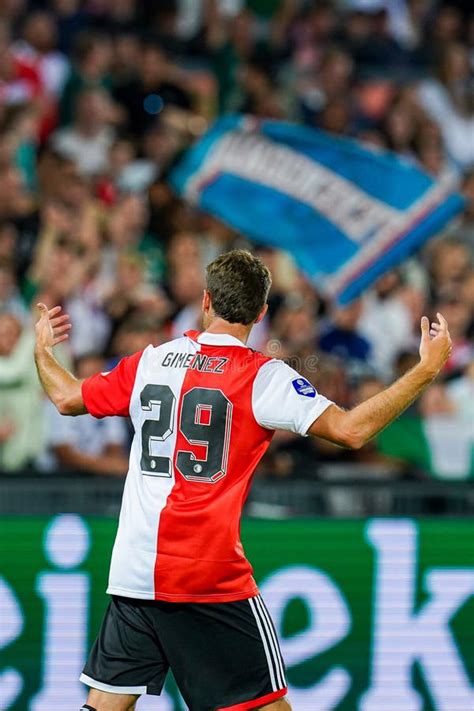 Mexican Player of Feyenoord Player Santiago Gimenez Celebrates His Goal ...