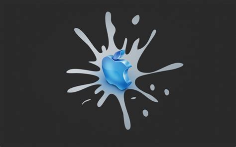 Blue Apple logo HD wallpaper | Wallpaper Flare