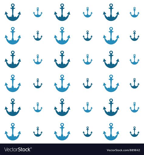 Background with blue anchors Royalty Free Vector Image