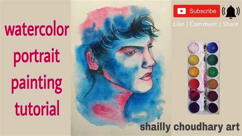 Watercolor portrait painting. Timelapse video. Tutorial video. - YouTube